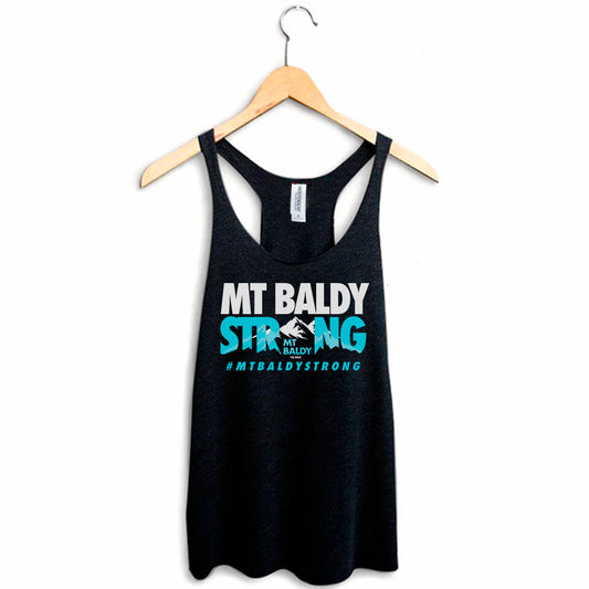 Mt Baldy Strong Teal Peaks Womens Racerback