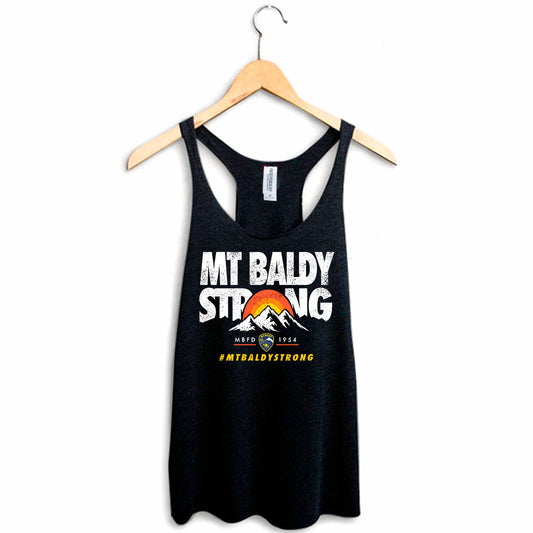 Mt Baldy Strong Sunrise Womens Racerback