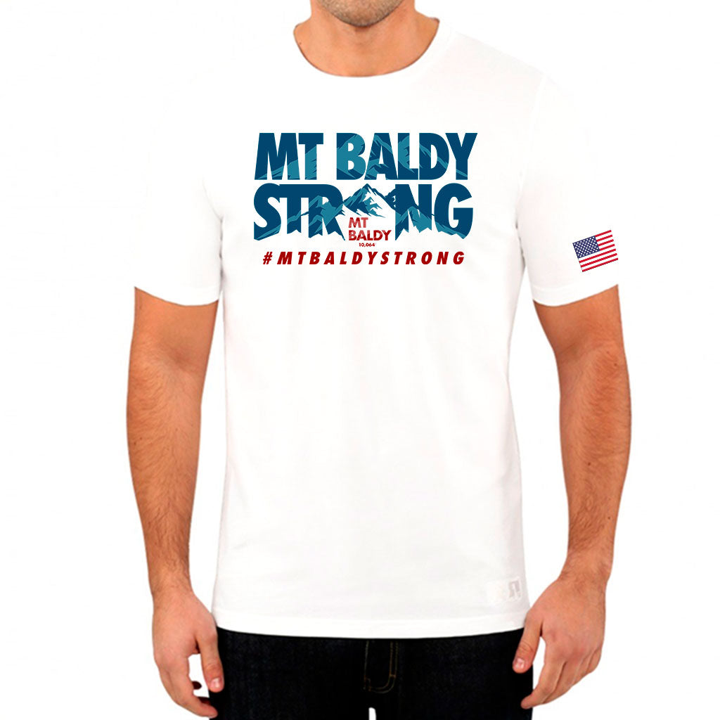 Mt Baldy Strong Peaks White T-Shirt