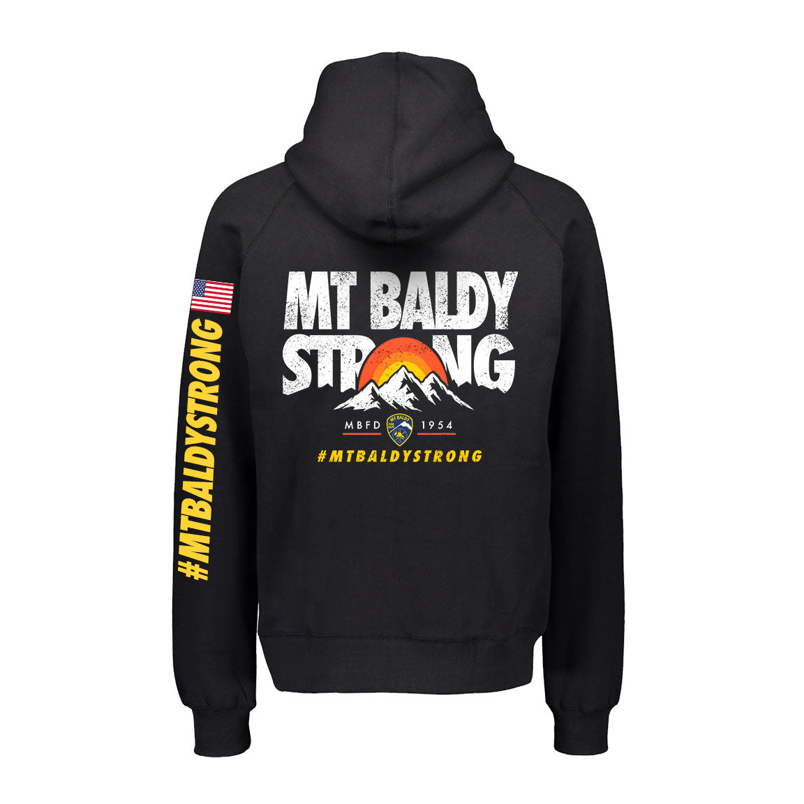 Sunrise Over shops Mountain Graphic Champion Hoodie