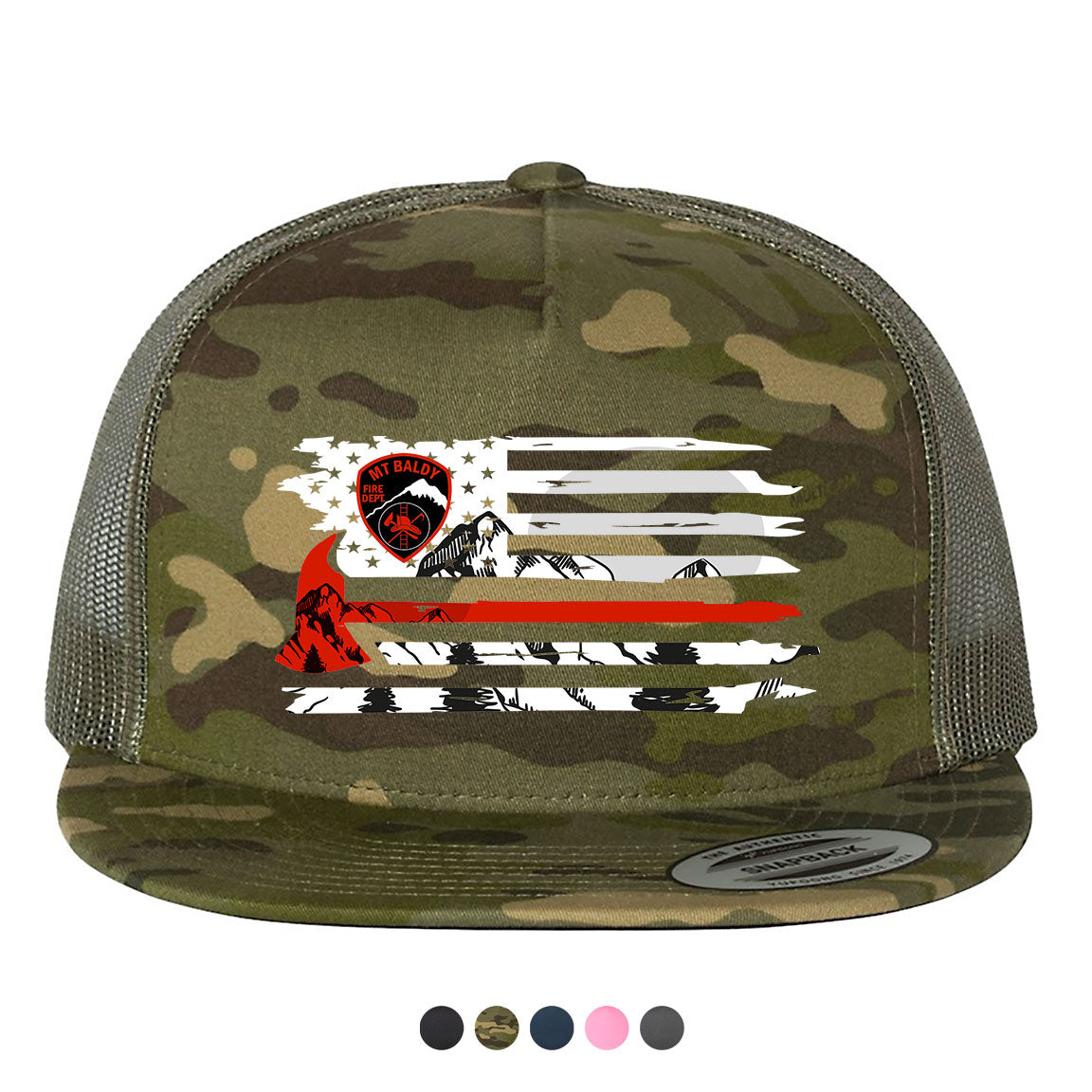 Mt Baldy Strong Red Line Hat