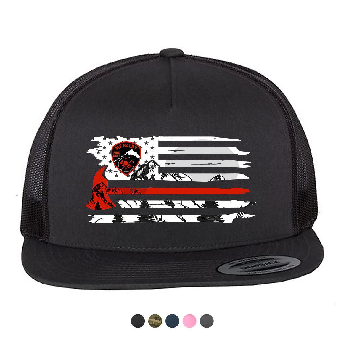 Mt Baldy Strong Red Line Hat