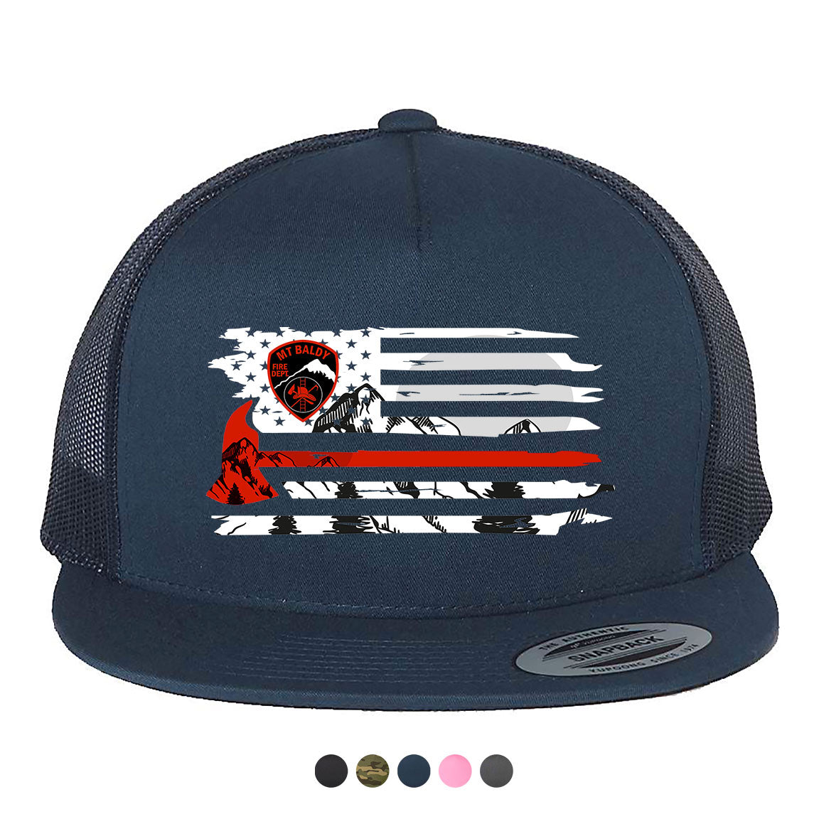 Mt Baldy Strong Red Line Hat