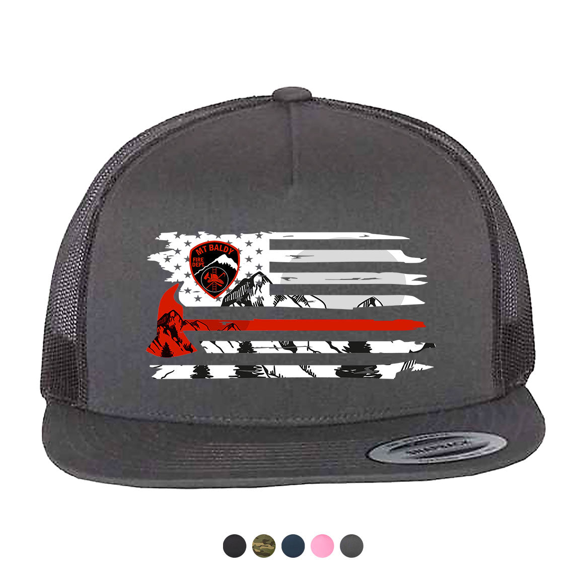 Mt Baldy Strong Red Line Hat