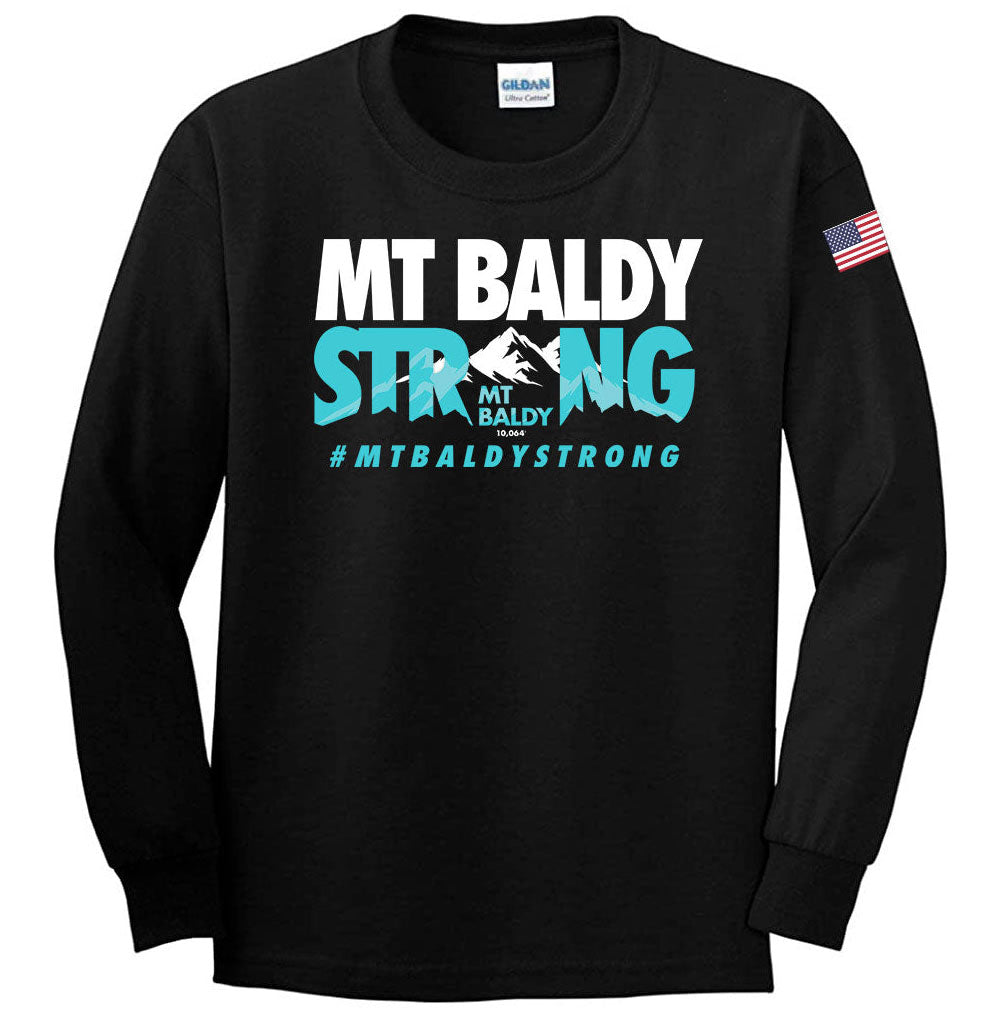 Mt Baldy Strong Teal Peaks Long Sleeve