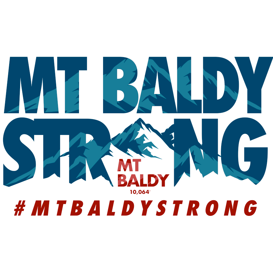 Mt Baldy Strong Peaks White T-Shirt