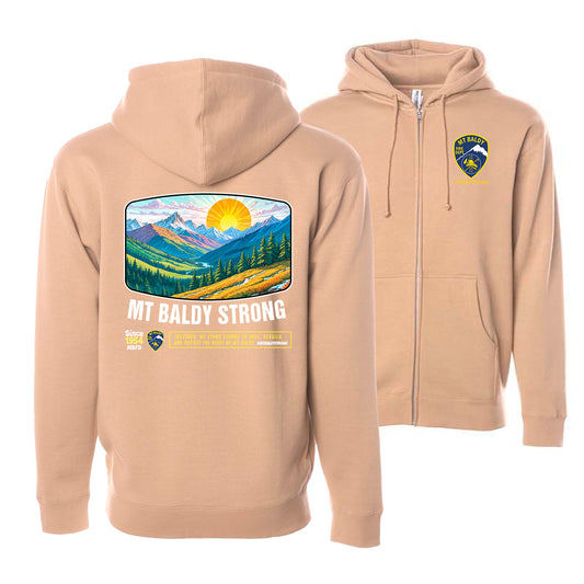 Mural Sand Heavyweight Zip-Up Hoodie